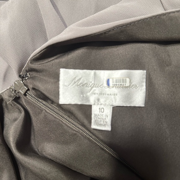 Monique Luilier Bridesmaids Gray Gwen Dress size 10 - Picture 9 of 14